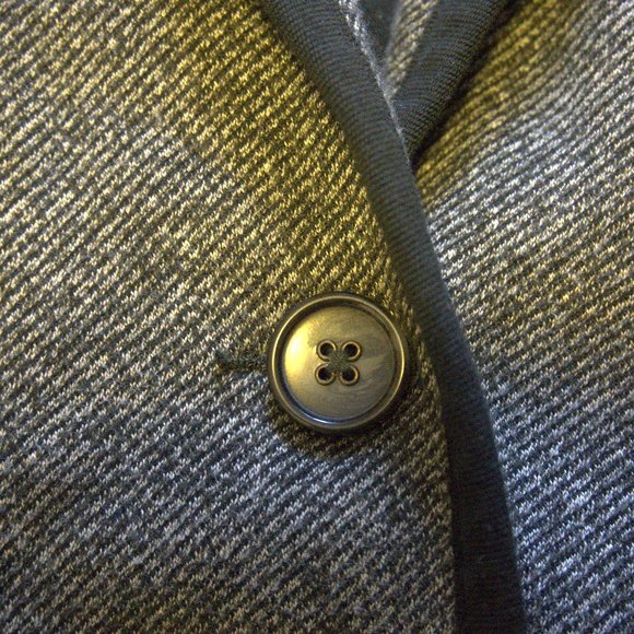 Land's End Gray Blazer with Black Trim - Picture 2 of 5